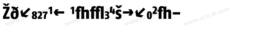 ZurichBT BoldExtraCo字体转换